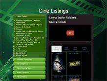 Tablet Screenshot of cine-listings.com